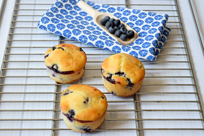 Gezonde blauwe bessen citroen muffins - Karlijnskitchen.com
